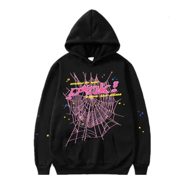 Black and pink spider hoodie 1:1 reps